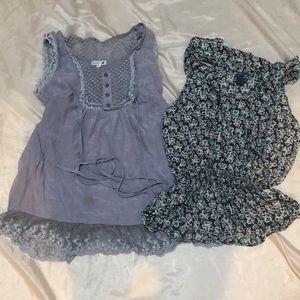 Sleeveless flouncy tops
